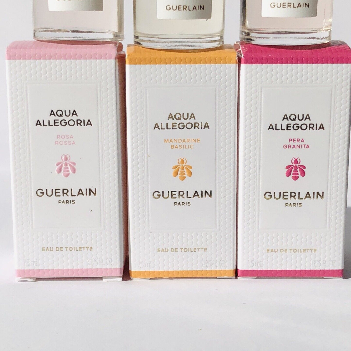 3pc Guerlain Aqua Allegoria Collection EDT Sample Mini Gift Set 7.5mL each