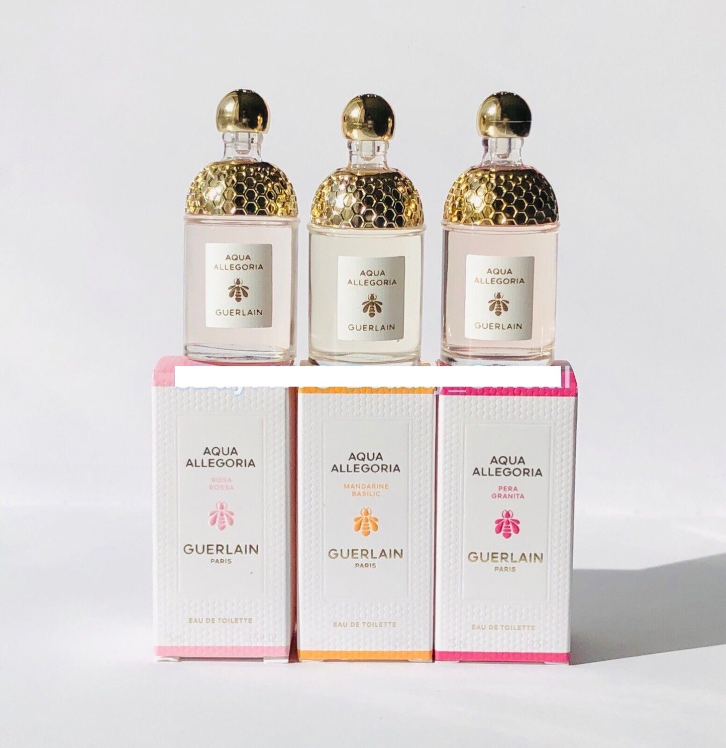 3pc Guerlain Aqua Allegoria Collection EDT Sample Mini Gift Set 7.5mL each