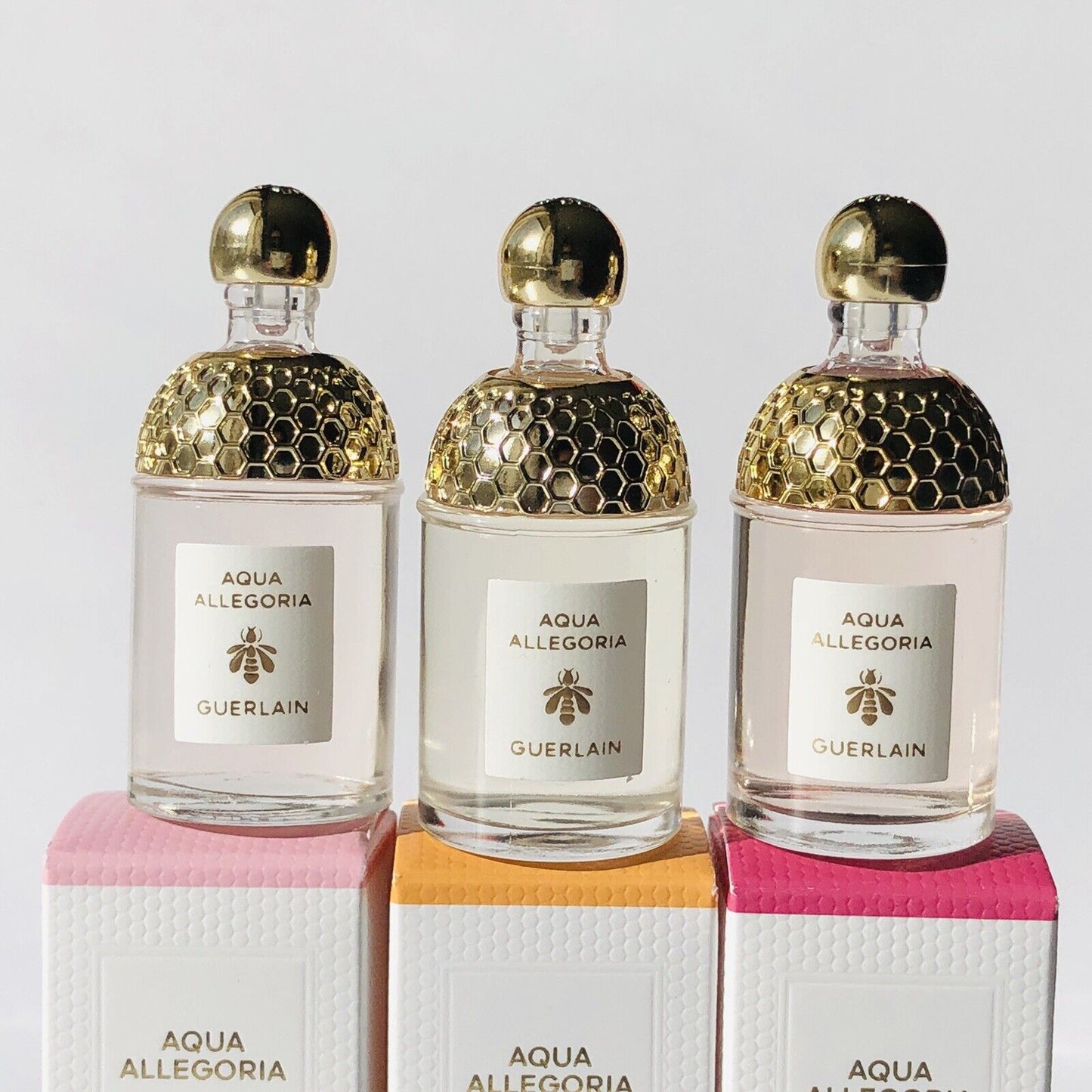 3pc Guerlain Aqua Allegoria Collection EDT Sample Mini Gift Set 7.5mL each