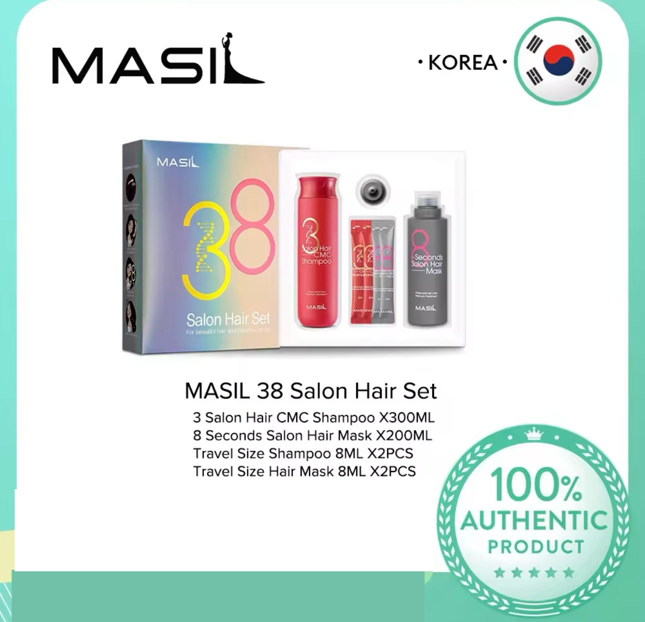 Korea Masil Hair Shampoo Set