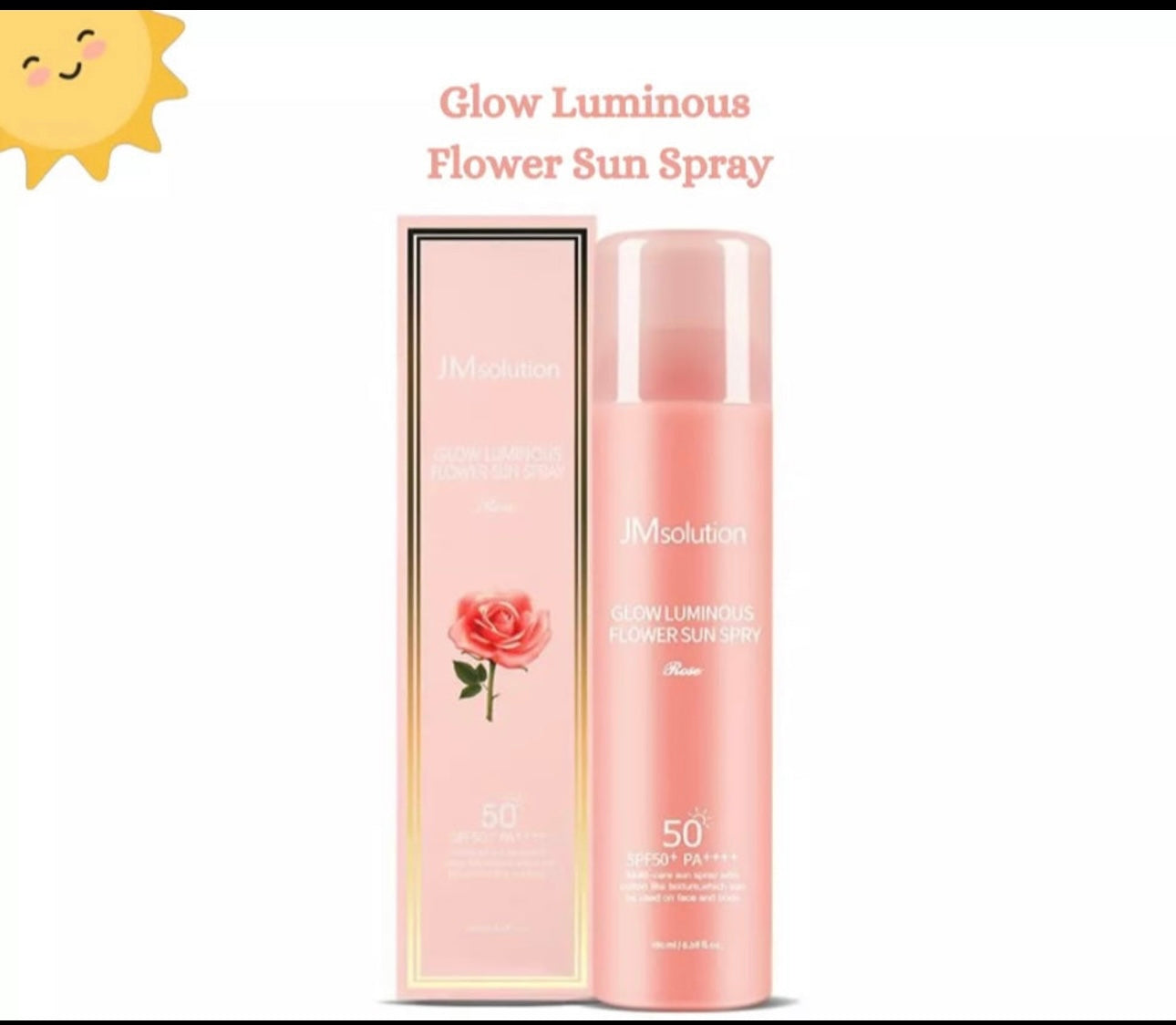 JMsolution Marine Luminous Pearl / Glow Luminous Flower Sun Spray Rose -SPF50 /180ml