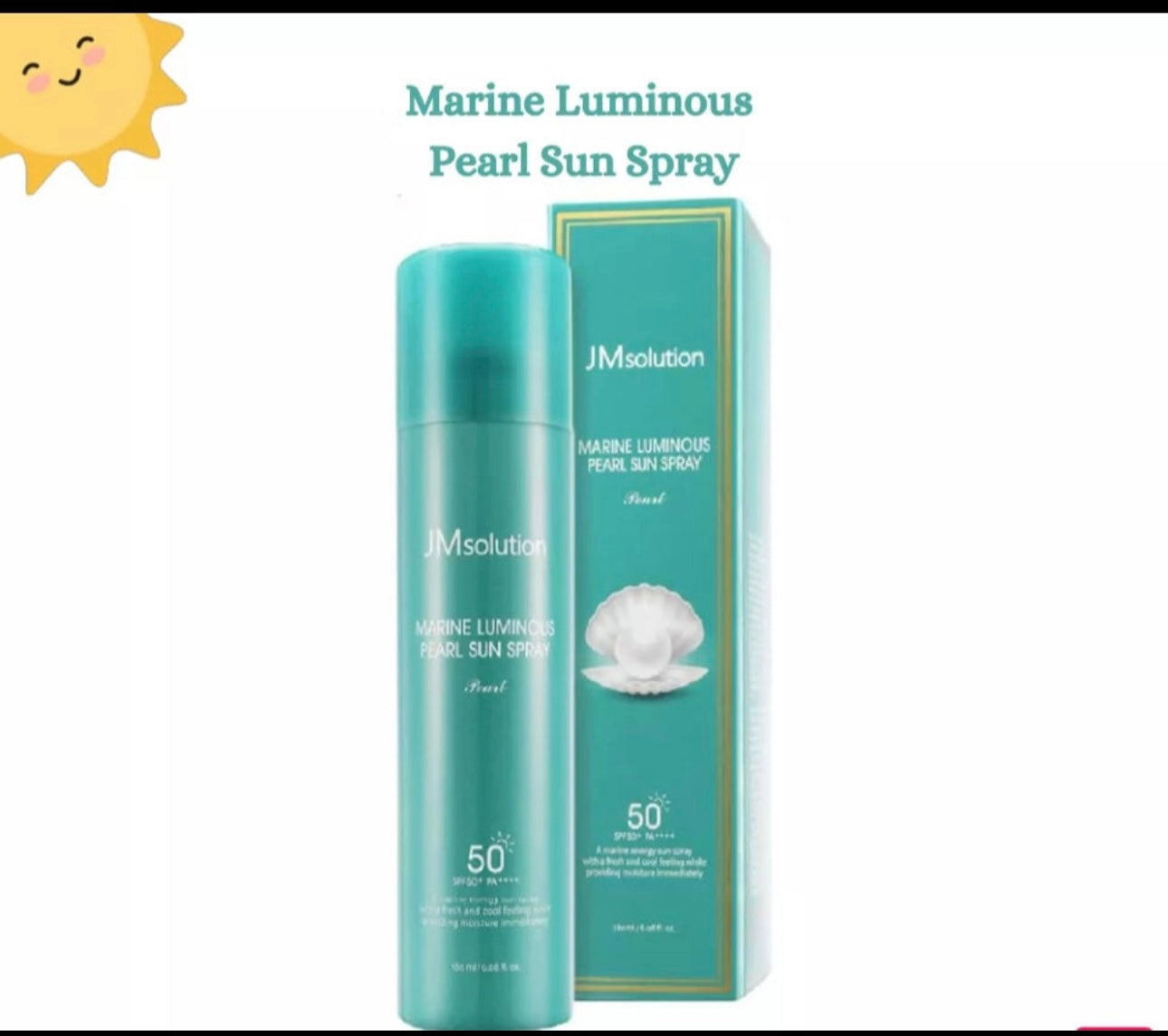 JMsolution Marine Luminous Pearl / Glow Luminous Flower Sun Spray Rose -SPF50 /180ml